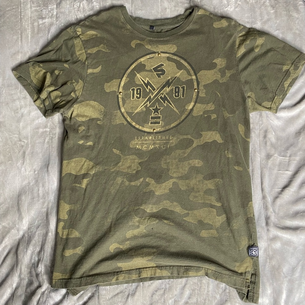 Green Camo print T-Shirt